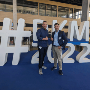 Sven Herden und Felix Kugelmann von iS2 bei der DKM 2022